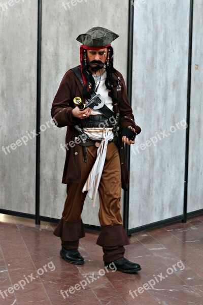 Pirate Jack Sparrow Actor Costume Character