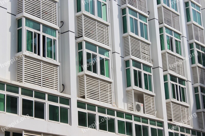 White And Green Glass Light Construction Positive