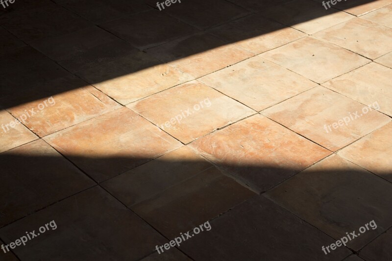 Light And Shadow Floor Tiles Staggered Free Photos