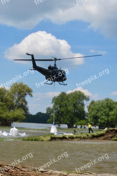 Leipzig Trough Helicopter Dike Dike Broken