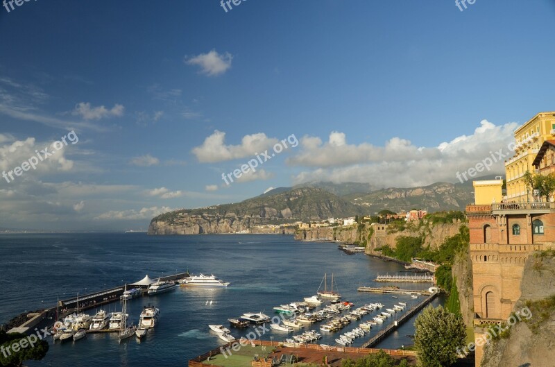 Sorrento Italy Marine Landscape Free Photos