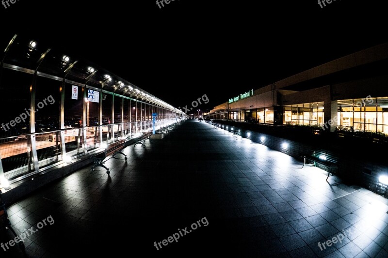 Narita International Airport Airfield Night Light Night View