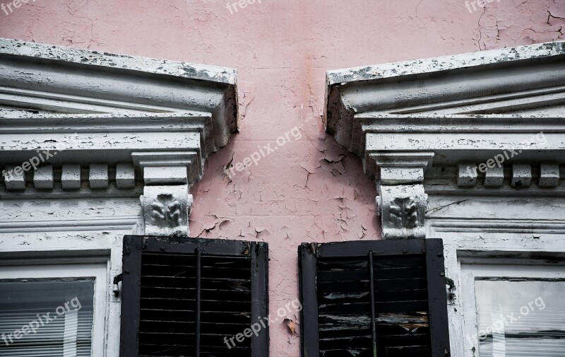 Cracks Building Wall Dirty Grunge