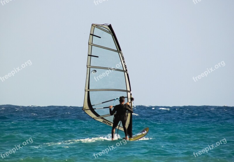 Windsurfing Sport Surfing Water Sea