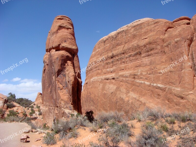 Arches National Park National Park United States America Rock