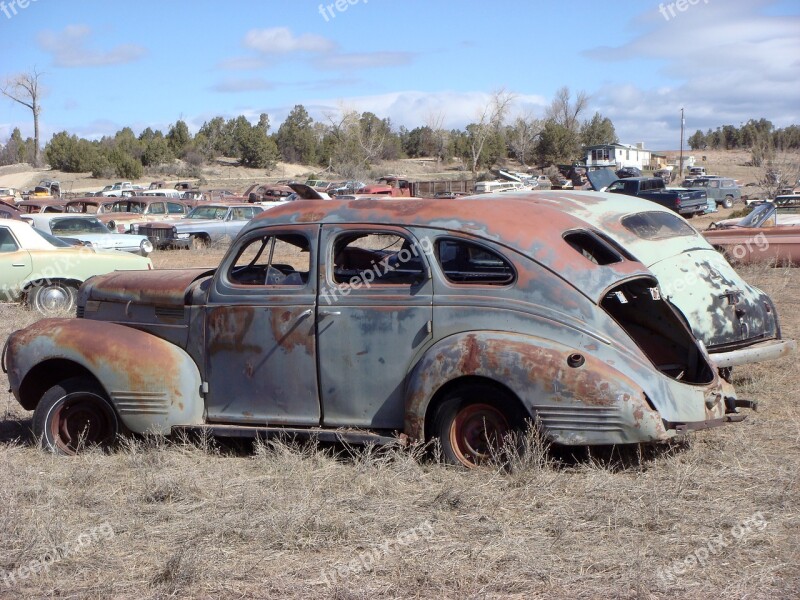 Car Car Wreck Oldtimer Vehicle Automotive