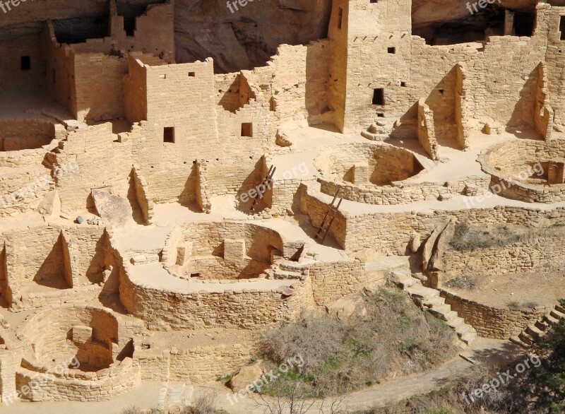 Mesa Verde National Park America United States Rock Formation