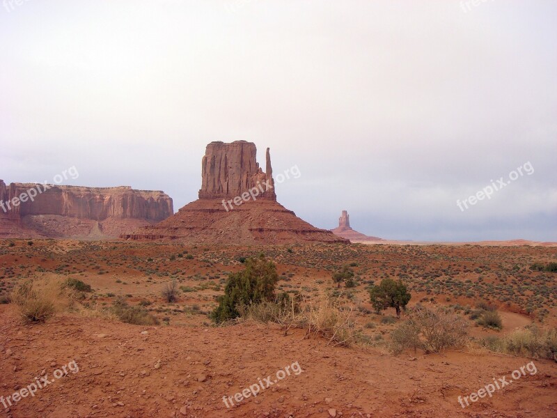 Monument Valley Rock Formations Rocks Colorado Usa