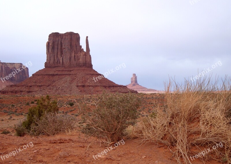 Monument Valley Rock Formations Rocks Colorado Usa