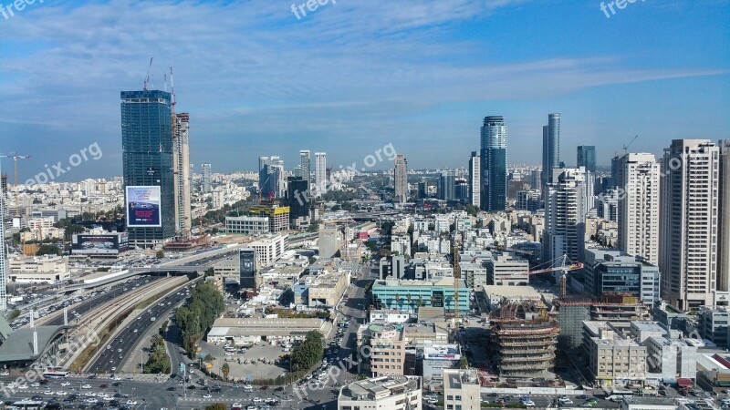 Urban Buildings Skyscraper Horizon Skyline