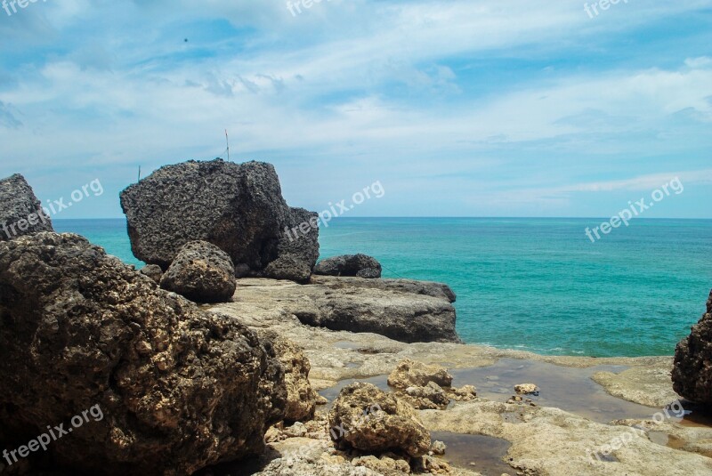 Beach Landscape Natural Indonesian The Landscape