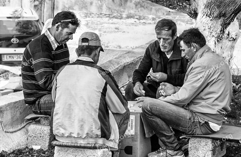 Men Playing Outdoor People Leisure