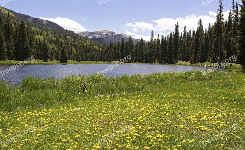 Mountain Lake Mountain Lake Nature Water