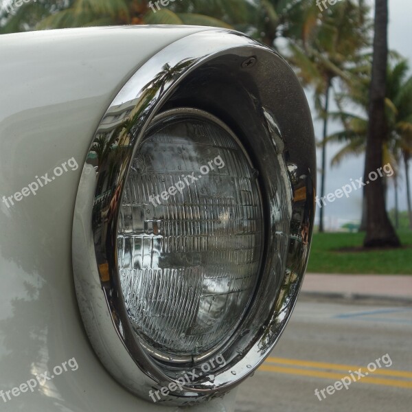 Lighthouse American Car Cuba Old Cars