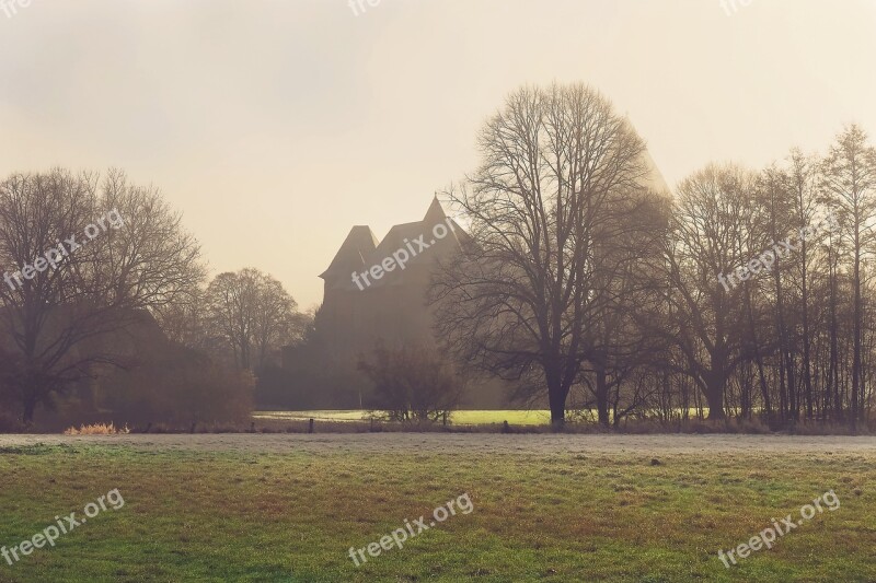 Landscape Fog Nature Mood Trees