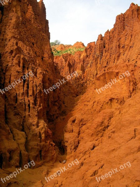 Red Canyon Red Sand Sand Canyon Mui Ne Vietnam