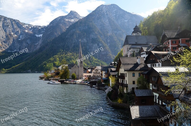 Hallstatt Austria Town Beautiful Peace