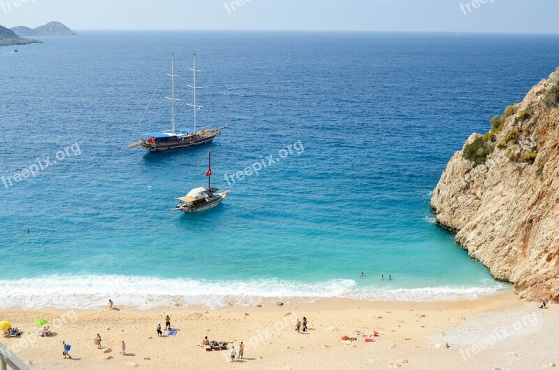 Kaputas Beach Antalya Turkey Marine Landscape