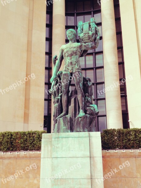 Trocadero Paris France Monument Statue