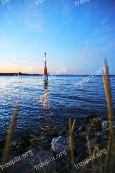 Lighthouse Sea Fairway Water Summer