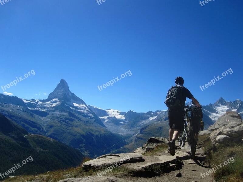 Switzerland Mountain Nature Alpine Cycling