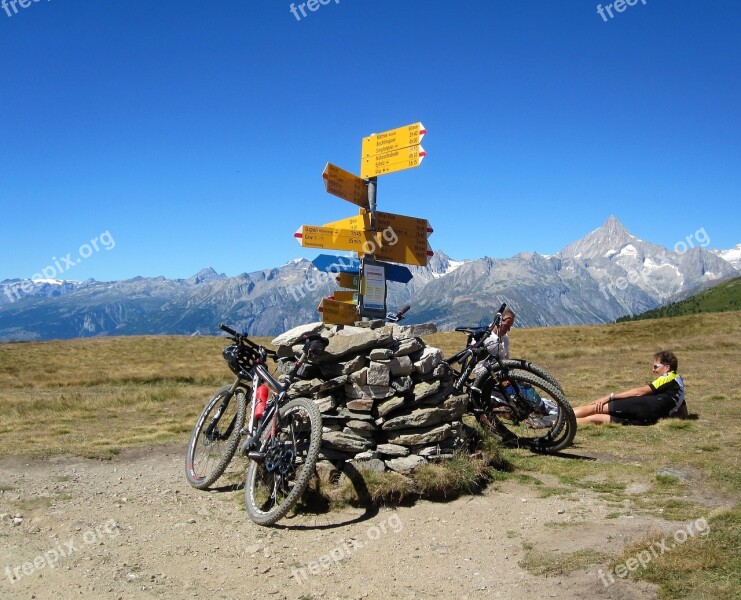 Alpine Switzerland Summer Nature Landscape