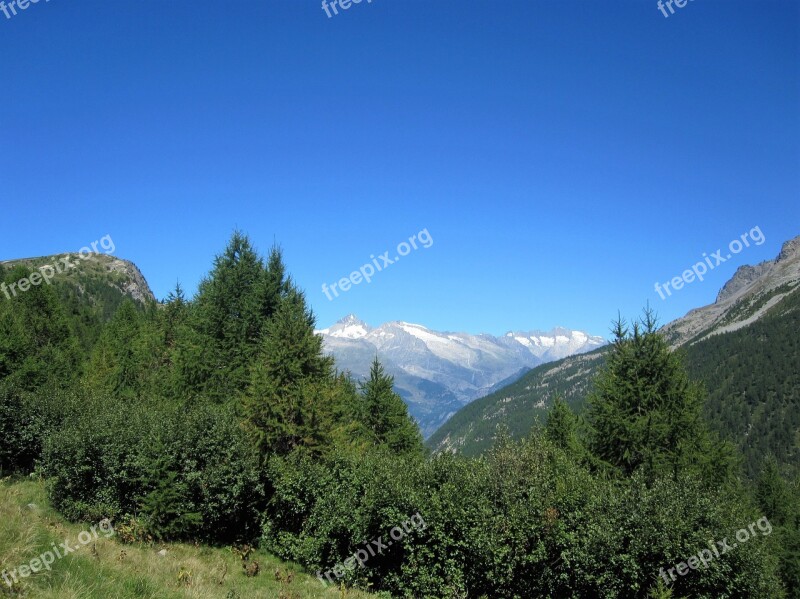 Alpine Switzerland Summer Nature Landscape