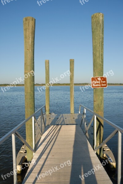 Dock Boat Dock River Water Sea