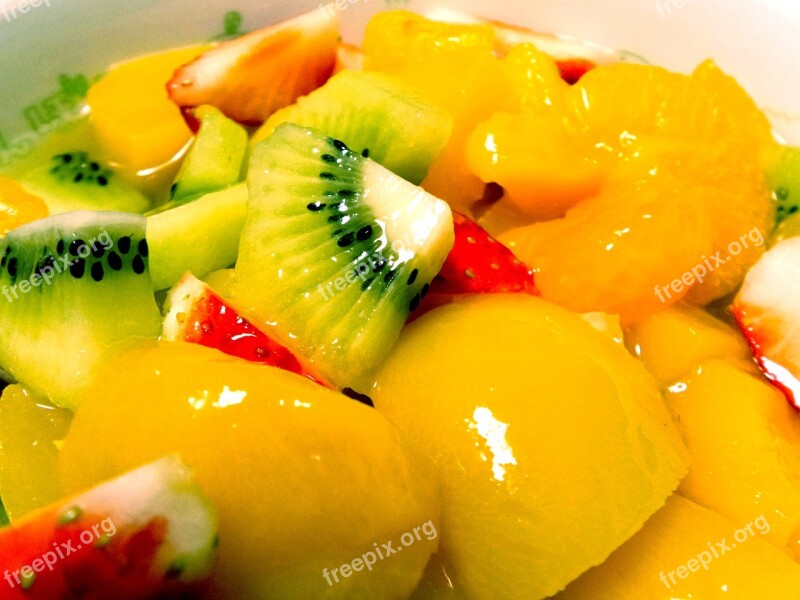 Fruit Salad Food Healthy Kiwi