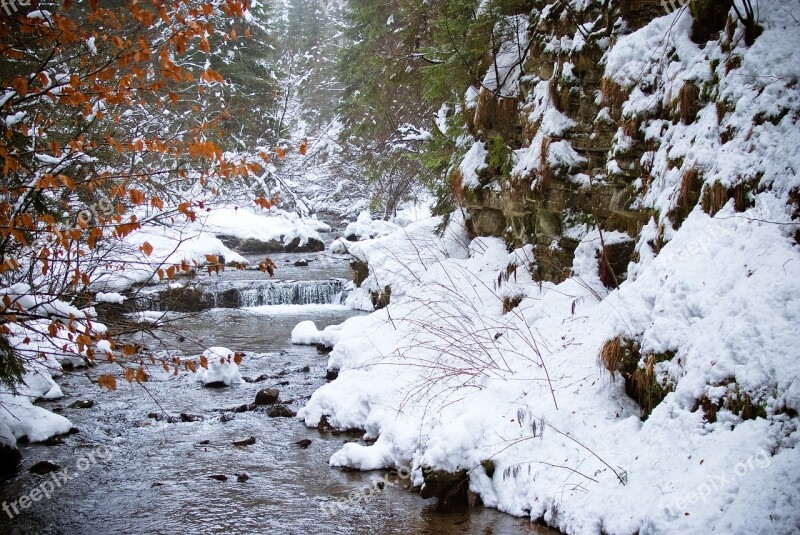 December Winter Wisla Snow Free Photos