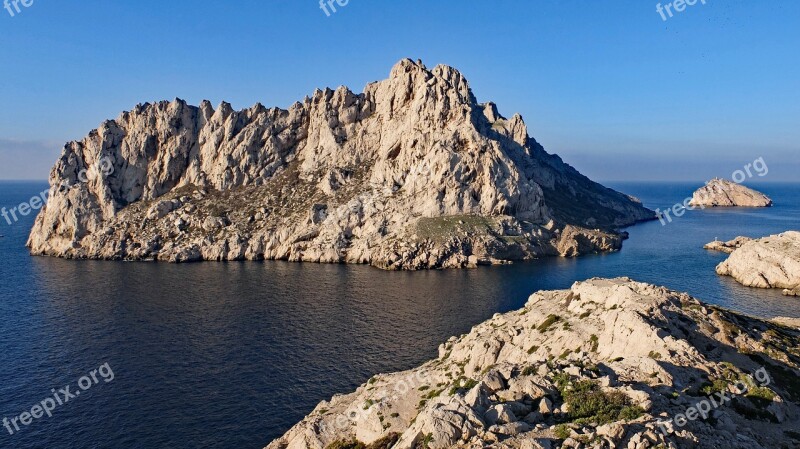 Calanque Sea Island Mer Marseille