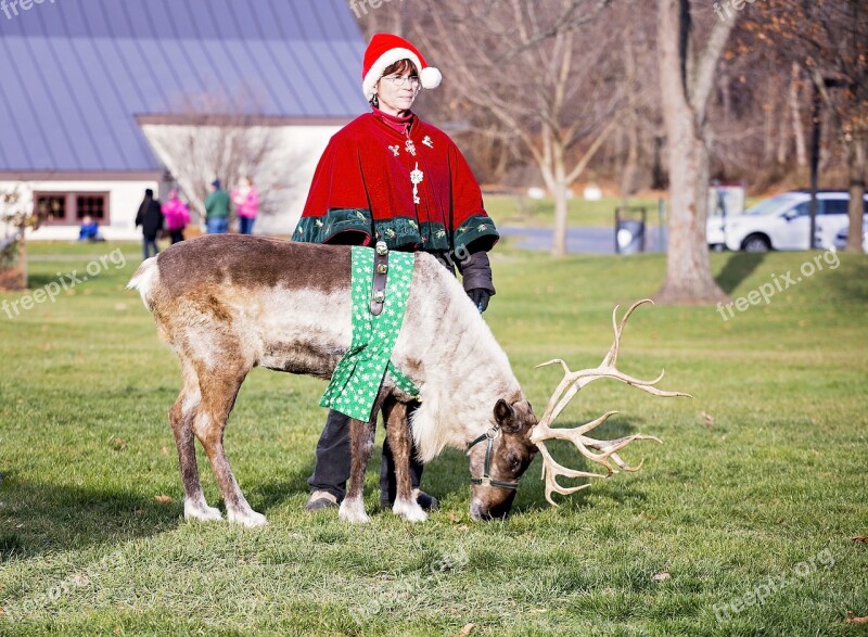 Reindeer Christmas Santa Claus Costume Red