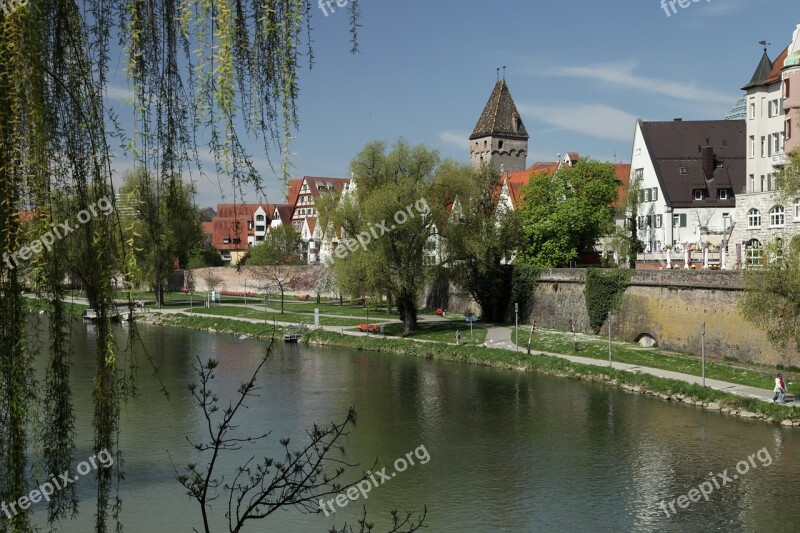 Ulm Historic Center Bank Of The Danube Free Photos