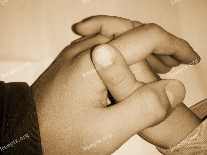 Hands Holding Parrent Child Support