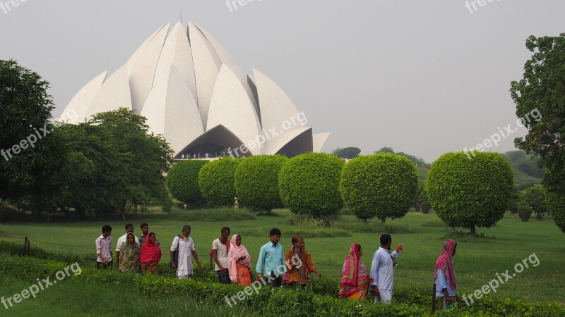 Delhi Bahai Religion Temple India