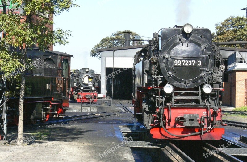 Steam Locomotive Resin Wernigerode Bahnbetriebswerk Ausschlackgrube