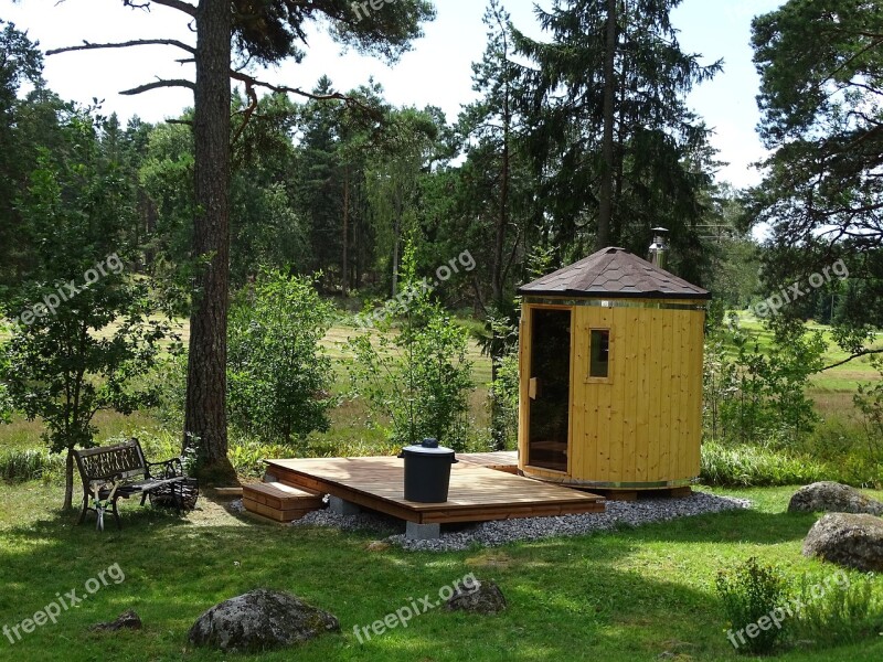 Sauna Cabin Sauna Barrel Sauna Outdoors Free Photos