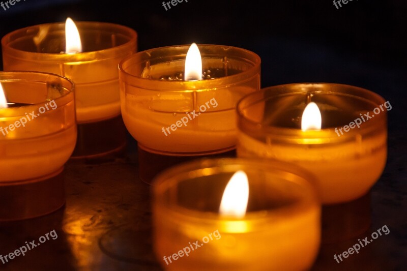 Candle Windlight Church Tealight Romance