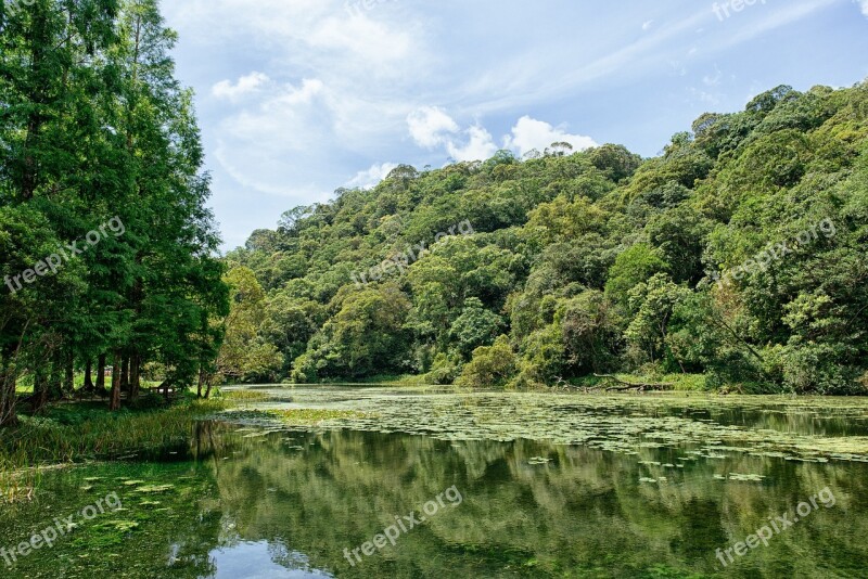 Landscape Lake View Taiwan River Forest