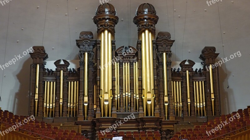 Church Organ Organ Salt Lake City Mormons Religion