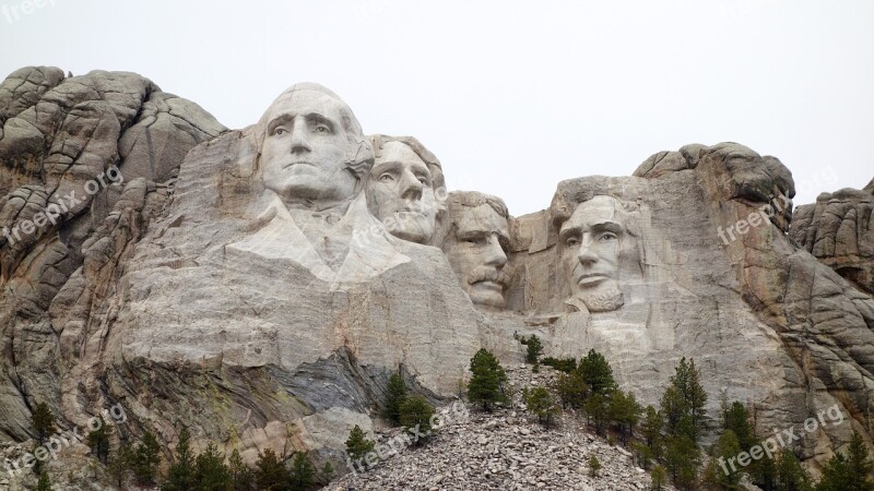 Rushmore Presidents Mount Rushmore Monument America