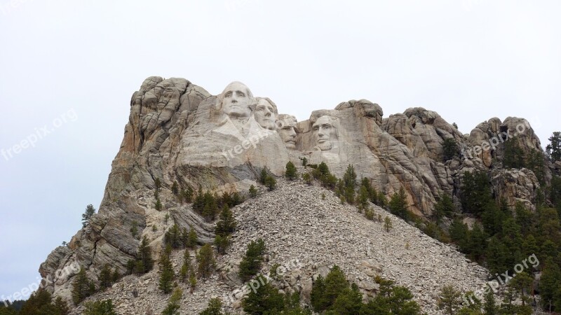 Rushmore Presidents Mount Rushmore Monument America