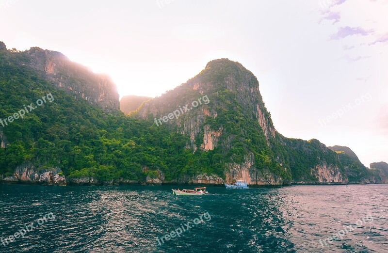 Thailand Phuket Phi Phi Island Island Boats