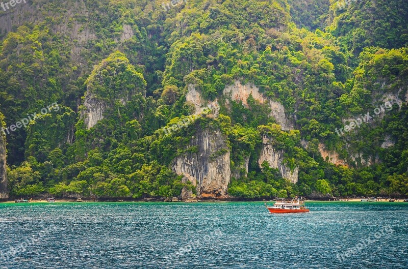 Thailand Phuket Phi Phi Island Island Boats