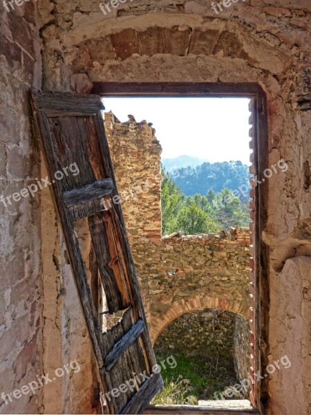 Window Abandoned Ruin House Abandoned Impaired