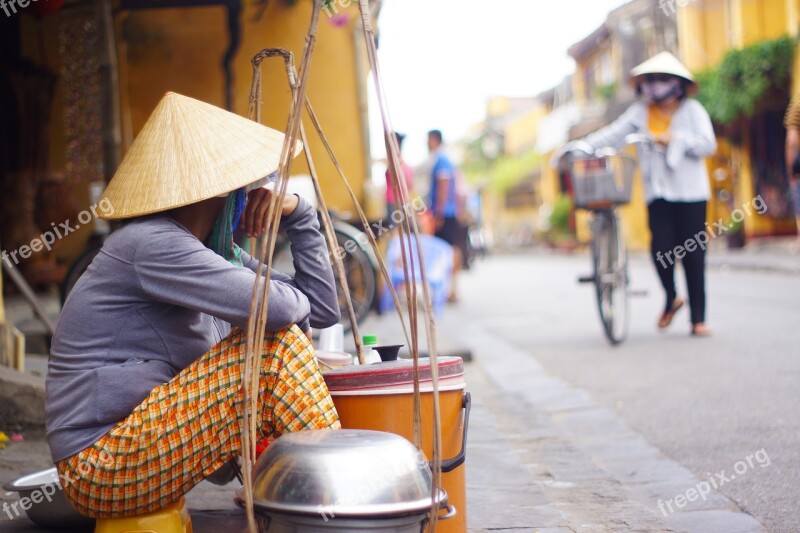 Vietnamese Vendor Seller Street Free Photos