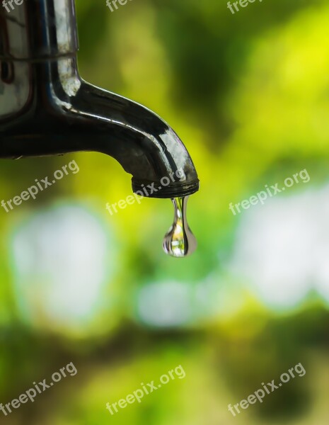 Water Dripping Water Drop Dripping Water Drop