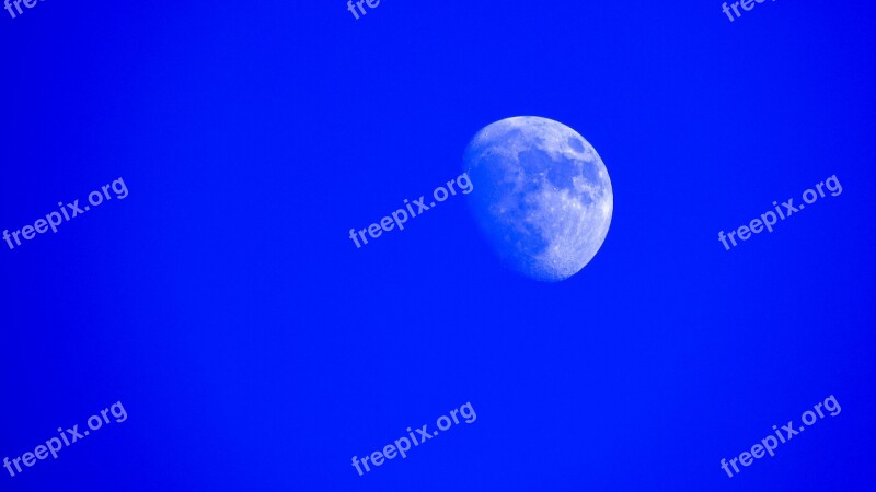 Moon Satellite Sky Afternoon Moonrise