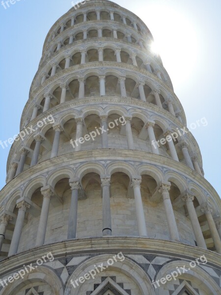 Pisa Leaning Italy Landmark Famous