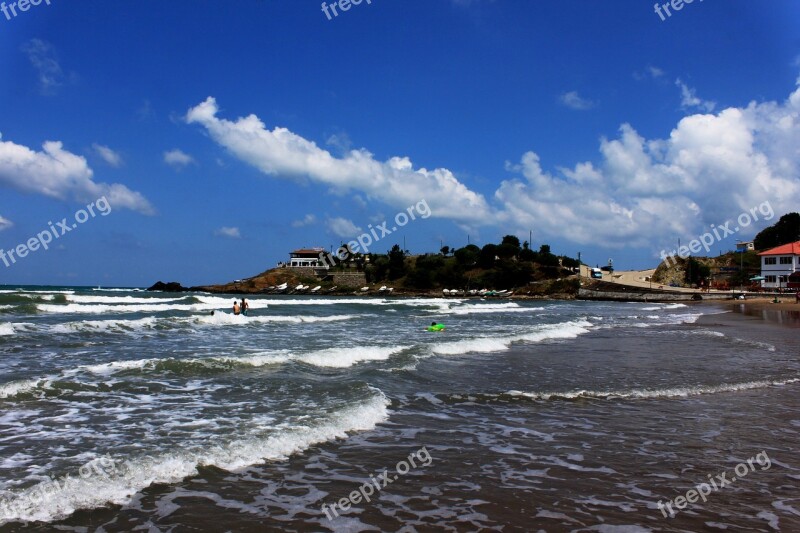 Wave Marine Beach Coastline Nature